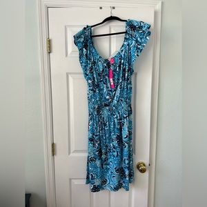 Lilly Pulitzer NWT Clarette Flutter Sleeve Dress size XL